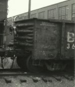 B&O 366896, close up of brakewheel end